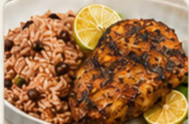 Jerk Chicken & Rice Peas