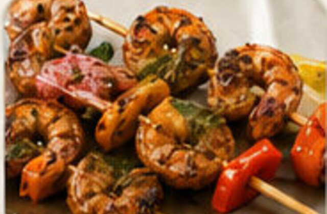 Jerk Shrimp Skewers